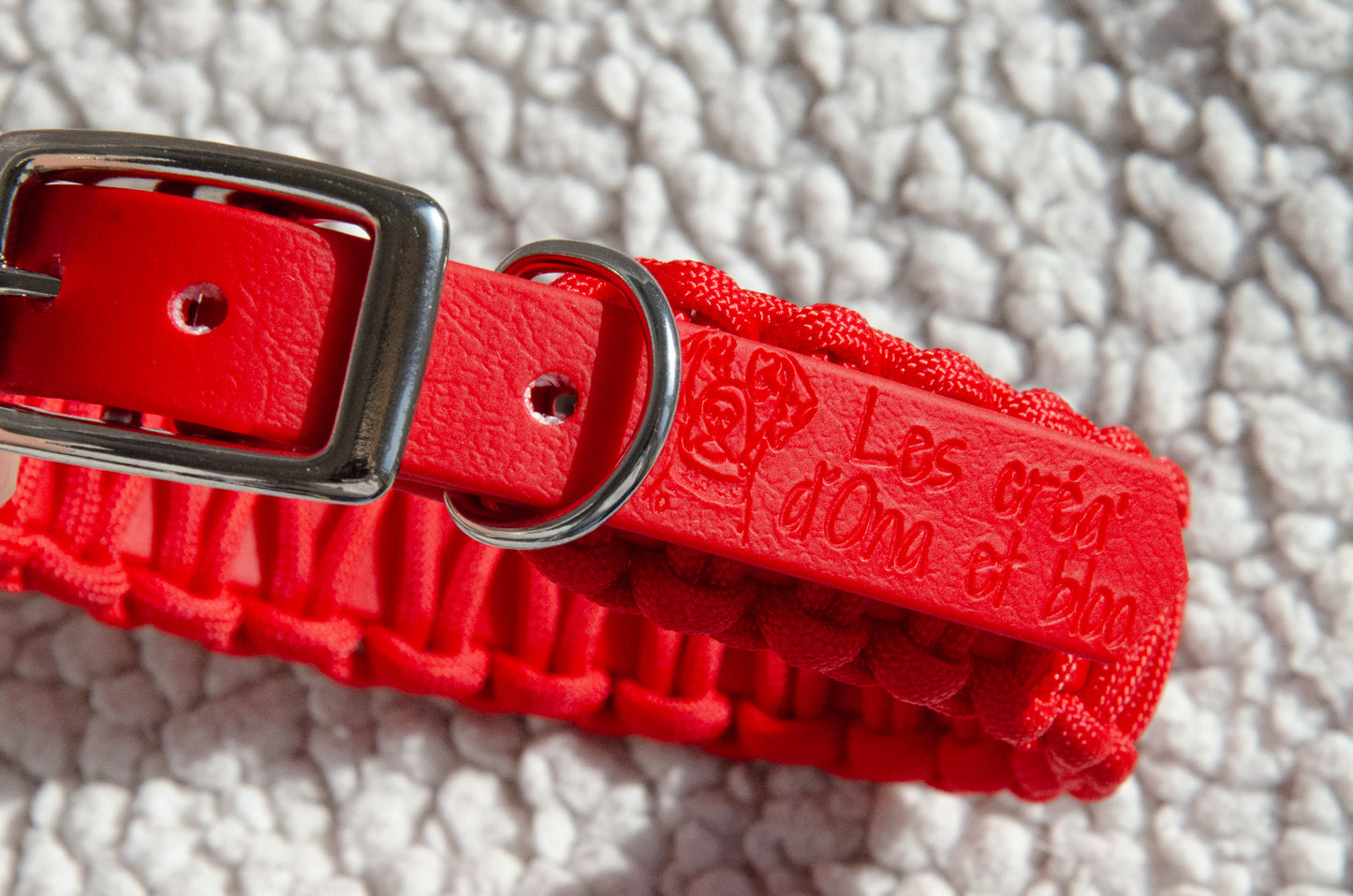 Collier Duo - biothane et parcorde